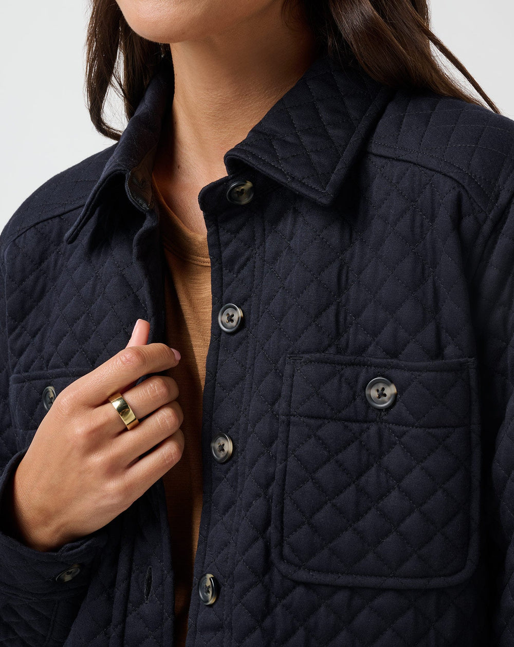 TravisMathew | Diamond Quilted Shacket