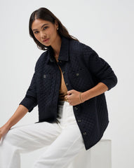 TravisMathew | Diamond Quilted Shacket