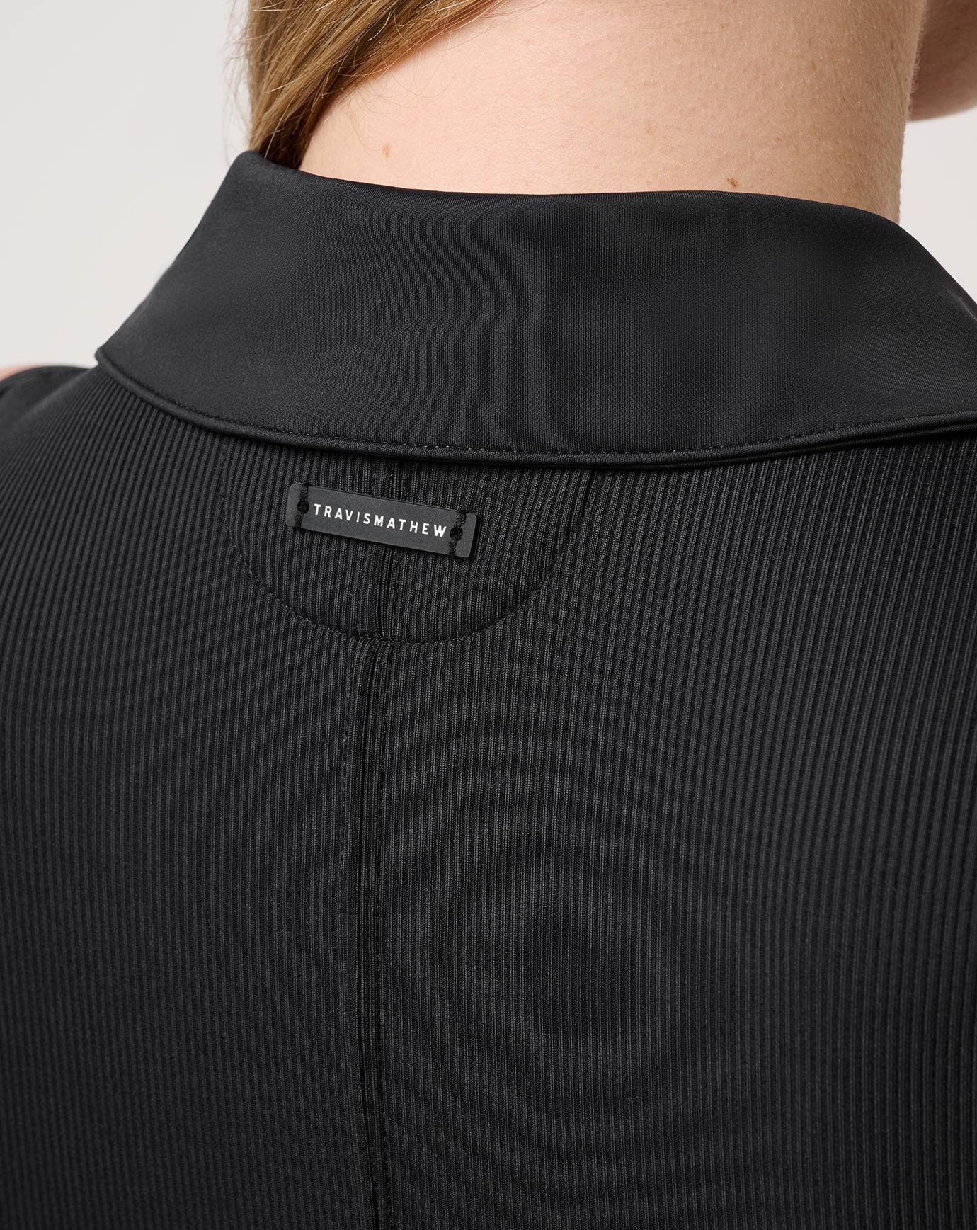 TravisMathew | Moveknit Rib Zip Polo