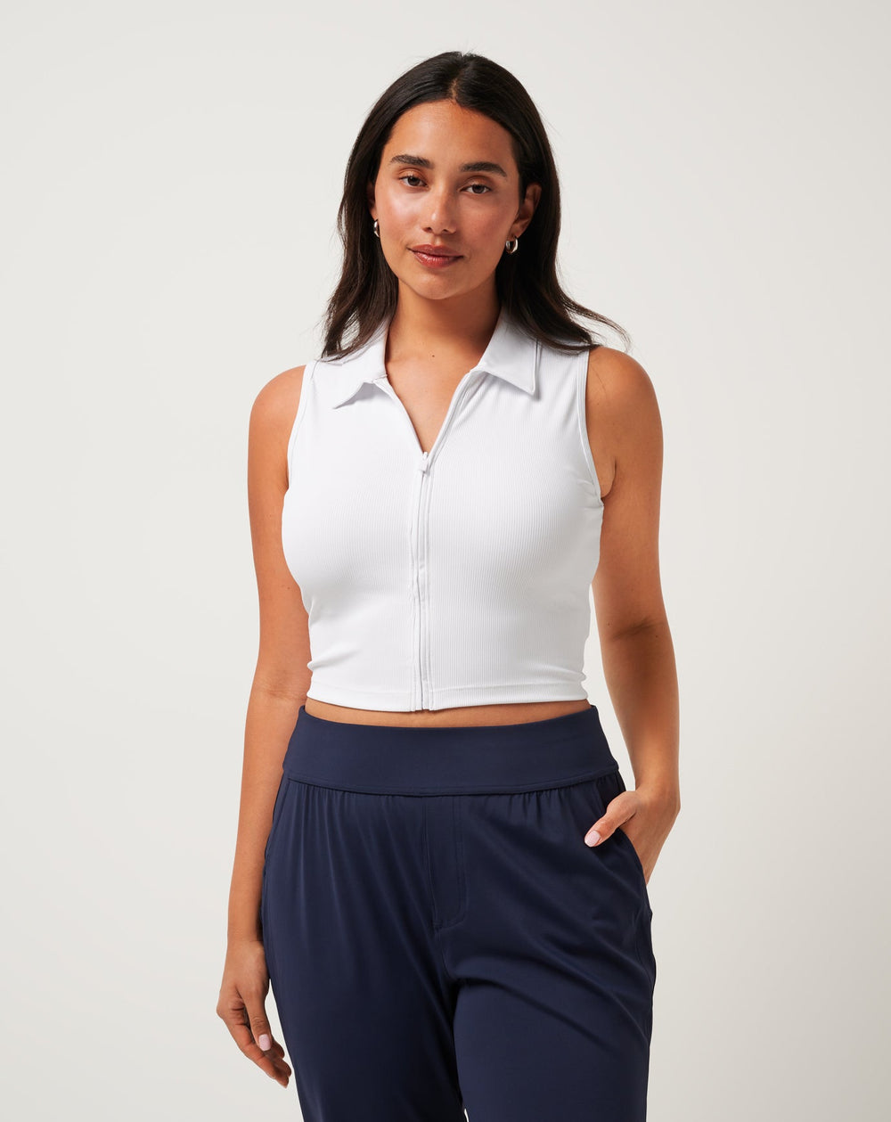 TravisMathew | Moveknit Rib Zip Polo