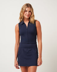 TravisMathew | Moveknit Rib Zip Polo