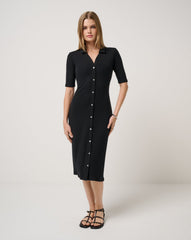 TravisMathew | Cloud Rib Polo Midi Dress