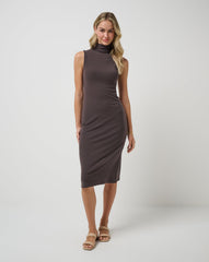 TravisMathew | Cloud Rib Mock Neck Dress