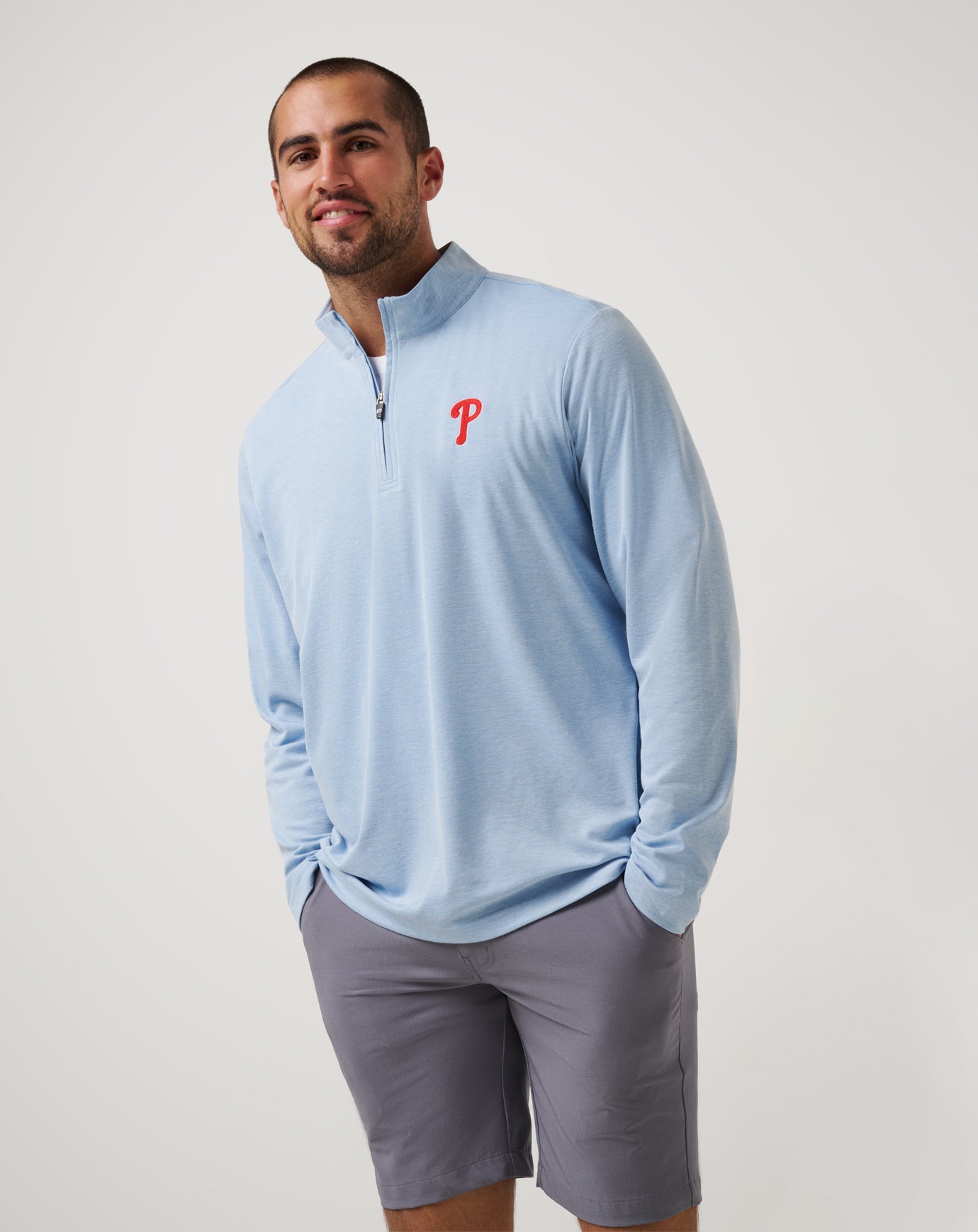 TravisMathew | Philadelphia Phillies Time To Tailgate Quarter Zip