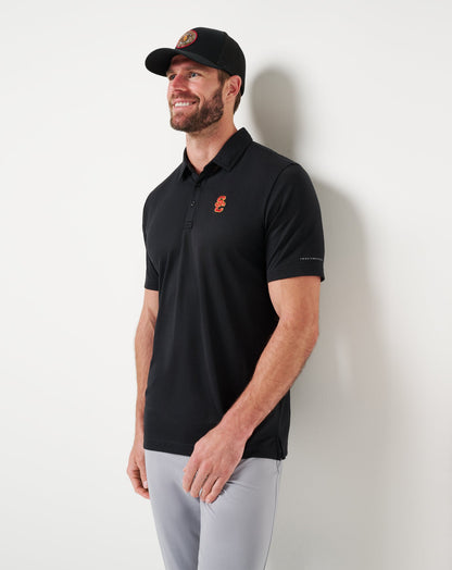 Travis Mathew Outlets USC School Pride Polo Game Day|New