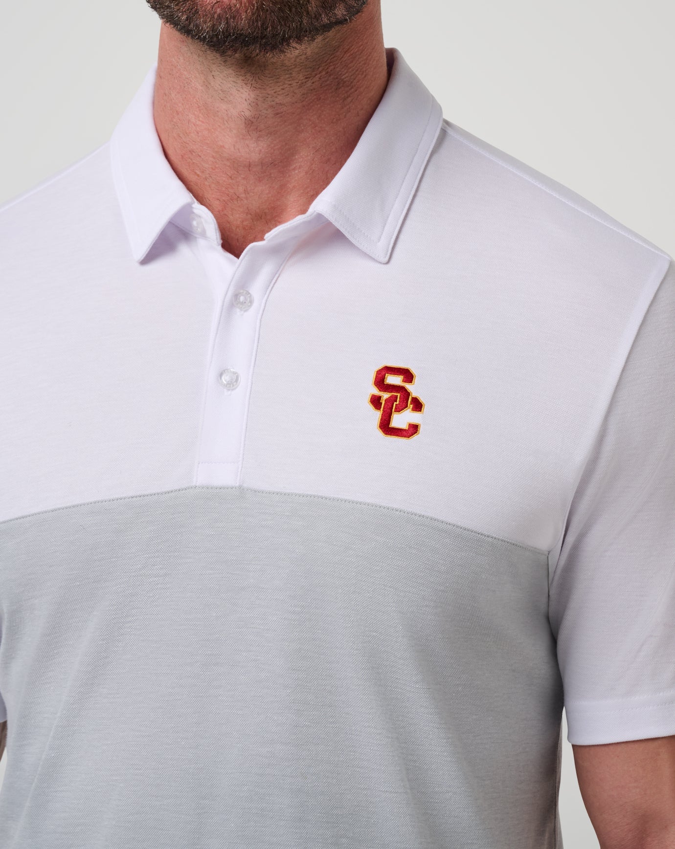 Travis Mathew For Sale USC Drop Back Polo Game Day|New